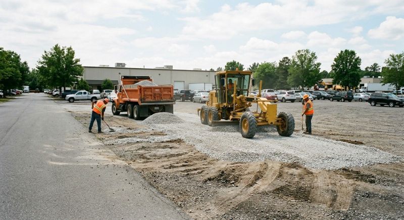 Parking Lot Gravel Repair in Suwanee, GA